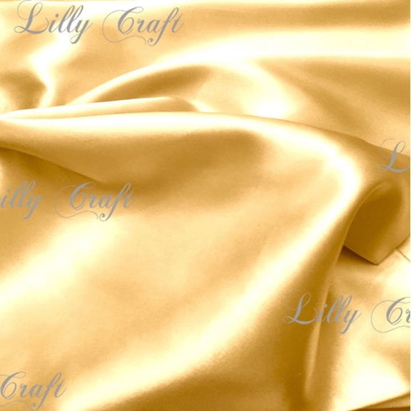 Banana Charmeuse Satin Fabric 58”/60” Inches Wide - Sold By The Yard