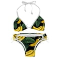 thumbnail image 1 of Banana Chic Bikini Set with Detachable Sponge & Adjustable Strap | 2-Pack for Versatile Swim Suit Looks, 1 of 6