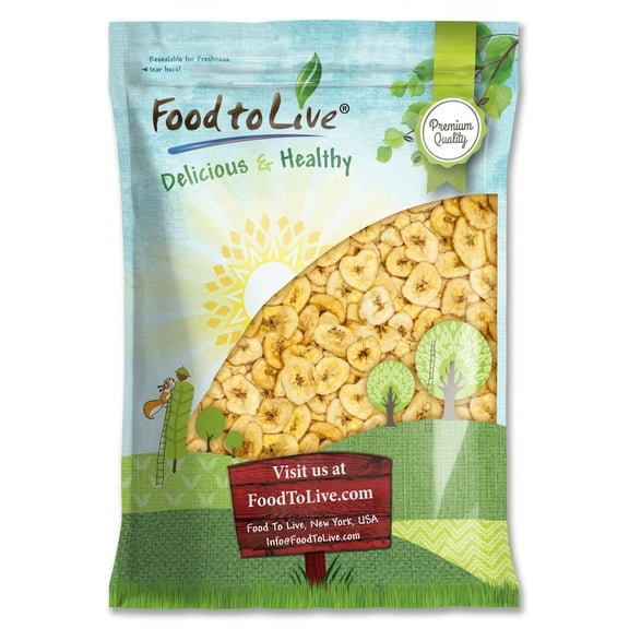 Banana Chips, 6 Pounds - Kosher, Vegan - by Food to Live