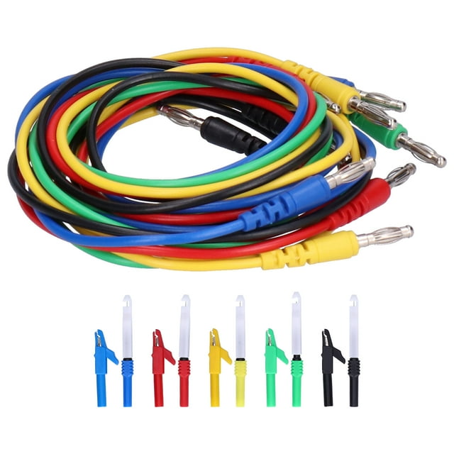 Banana Connector Test Cable Set 4mm 1 Meter Electric Testing Wire with ...