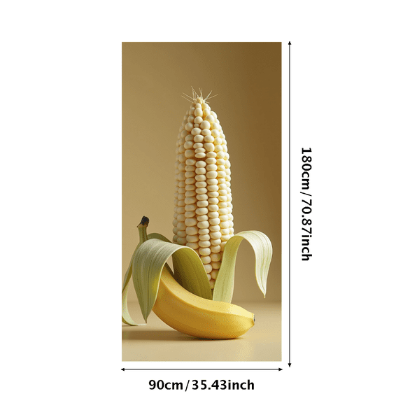 Banana Corn Themed Backdrop Banner Decor Party Supplies for Photography Props Decorations Background for Food Themed Parties Farmhouse Parties and Harvest Celebrations