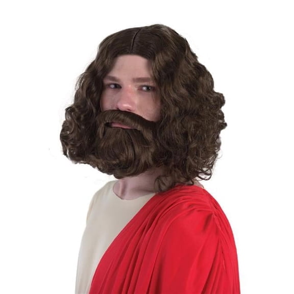 HPO Banana Costumes A-01-001-001 Biblical Figure Wig – Brown, Perfect for Halloween or Cosplay