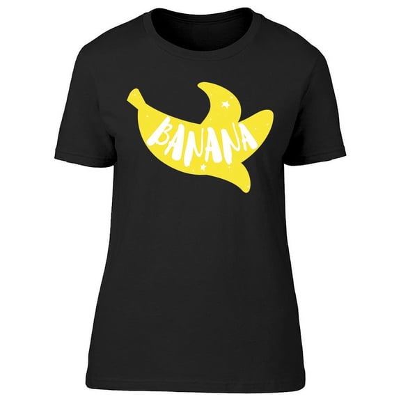 Banana Doodle Pop Art T-Shirt Women -Image by Shutterstock, Female Medium