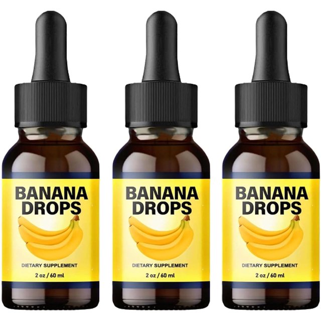 Banana Drops Supplement Extract Liquid, Banana Drops, Banana Original Drops All Natura (3