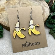 Banana Earrings Dangle Fruits Jewelry Gift for Women Funny