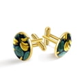 thumbnail image 1 of Banana Elegant Men's Stainless Steel Cufflinks for Formal Attire - Ideal for Business Wear and Weddings, 1 of 6