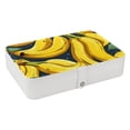 thumbnail image 1 of Banana Elegant PU Leather Jewelry Organizer Box with Removable Compartment - Portable Earring Organizer, 1 of 6