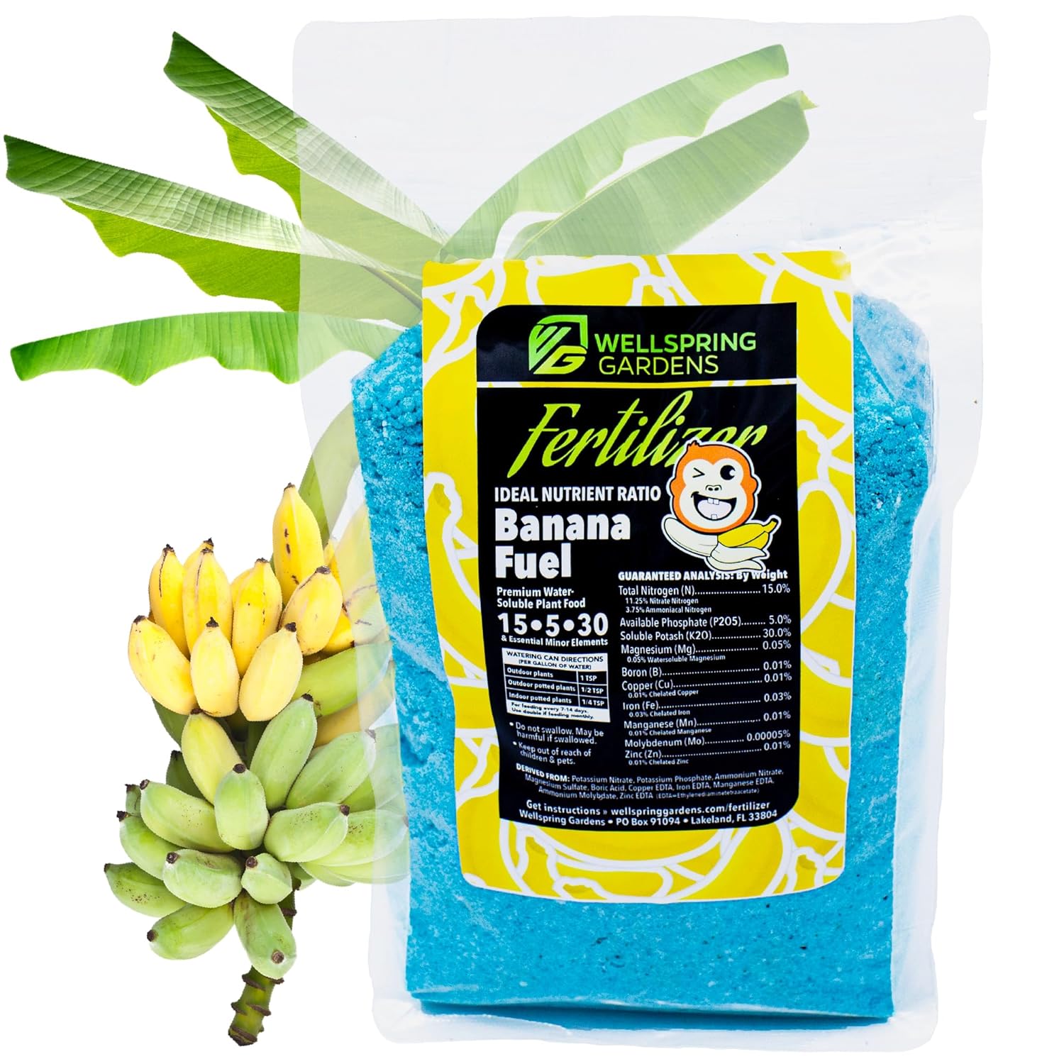 Banana Fertilizer WaterSoluble 15530 Blend Banana Plant