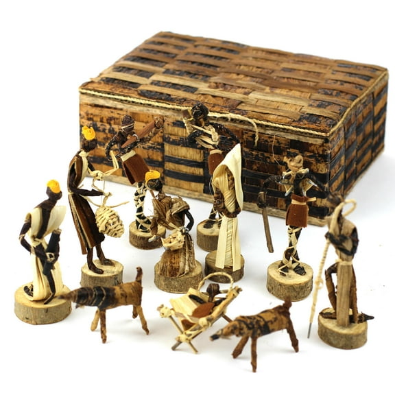 Banana Fiber Nativity Set Esther Kariuki