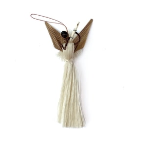 Banana Fiber Sisal Angel Christmas Ornament - Fair Trade Handmade in Uganda, East Africa