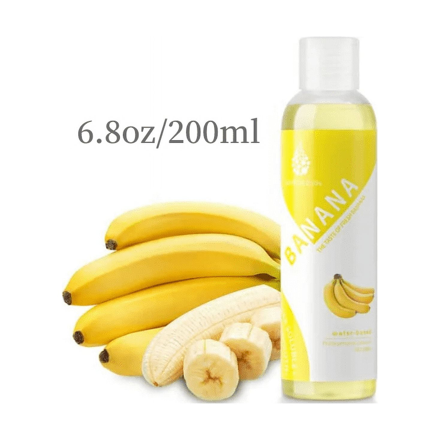 Banana Flavored Lube Personal Lubricant Water Based Long Lasting Sex lube  for Oral Sex Fantasy, 6.8OZ/200ml (Banana)