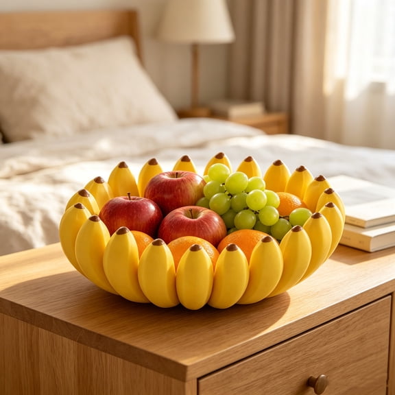 Banana Fruit Bowl, Banana Bowl, Fruit Bowl,Cute Kitchen Counter Decor Basket For Fruit, Snacks & Table Centerpiece
