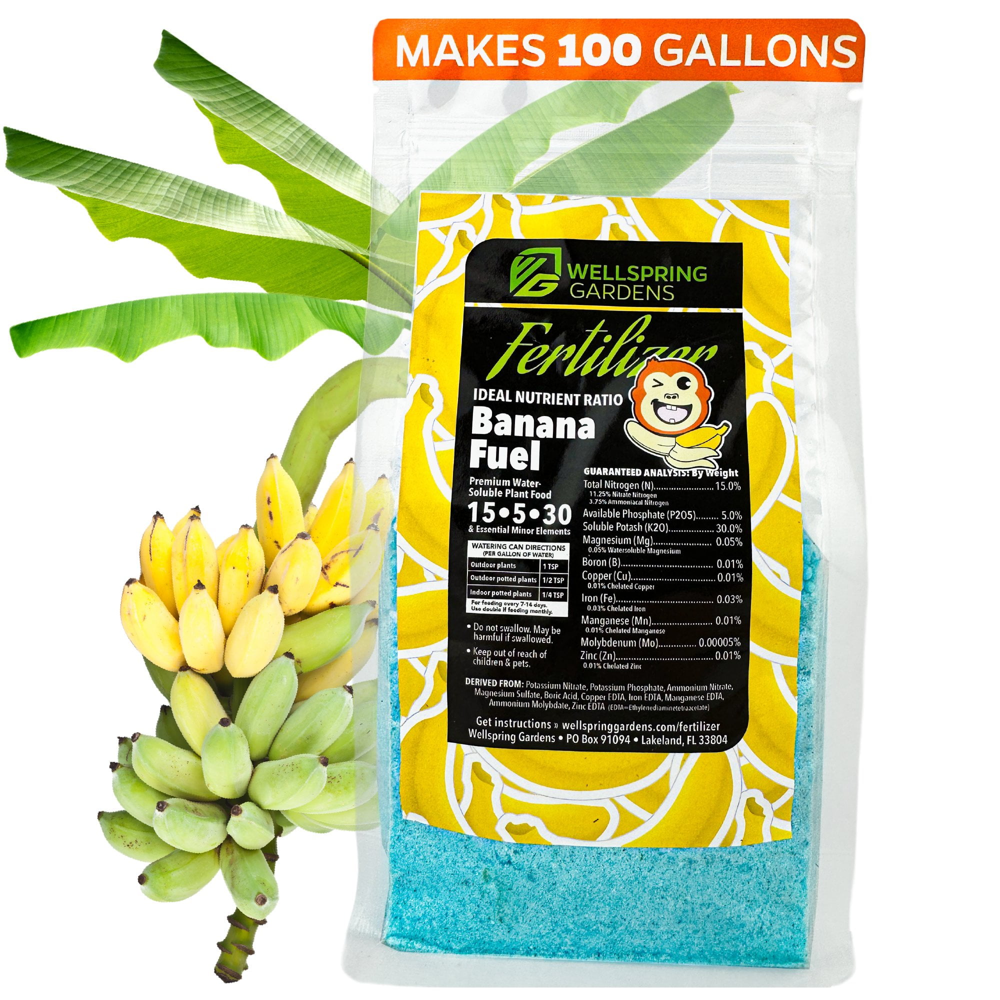 Banana Fuel Plant Fertilizer WaterSoluble 15530 Blend 1 or 2 LB