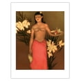 thumbnail image 1 of Banana Girl - Hawaii - Honolulu-Star Bulletin - Vintage Color Aquatint Etching by John Melville Kelly c.1951 - Bamboo Fine Art 290gsm Paper (Unframed) 17x22in, 1 of 4