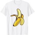 thumbnail image 1 of Banana Halloween Costume, Funny Fruit T-ShirtMen's and women's pure cotton short-sleeved shirts, 1 of 7