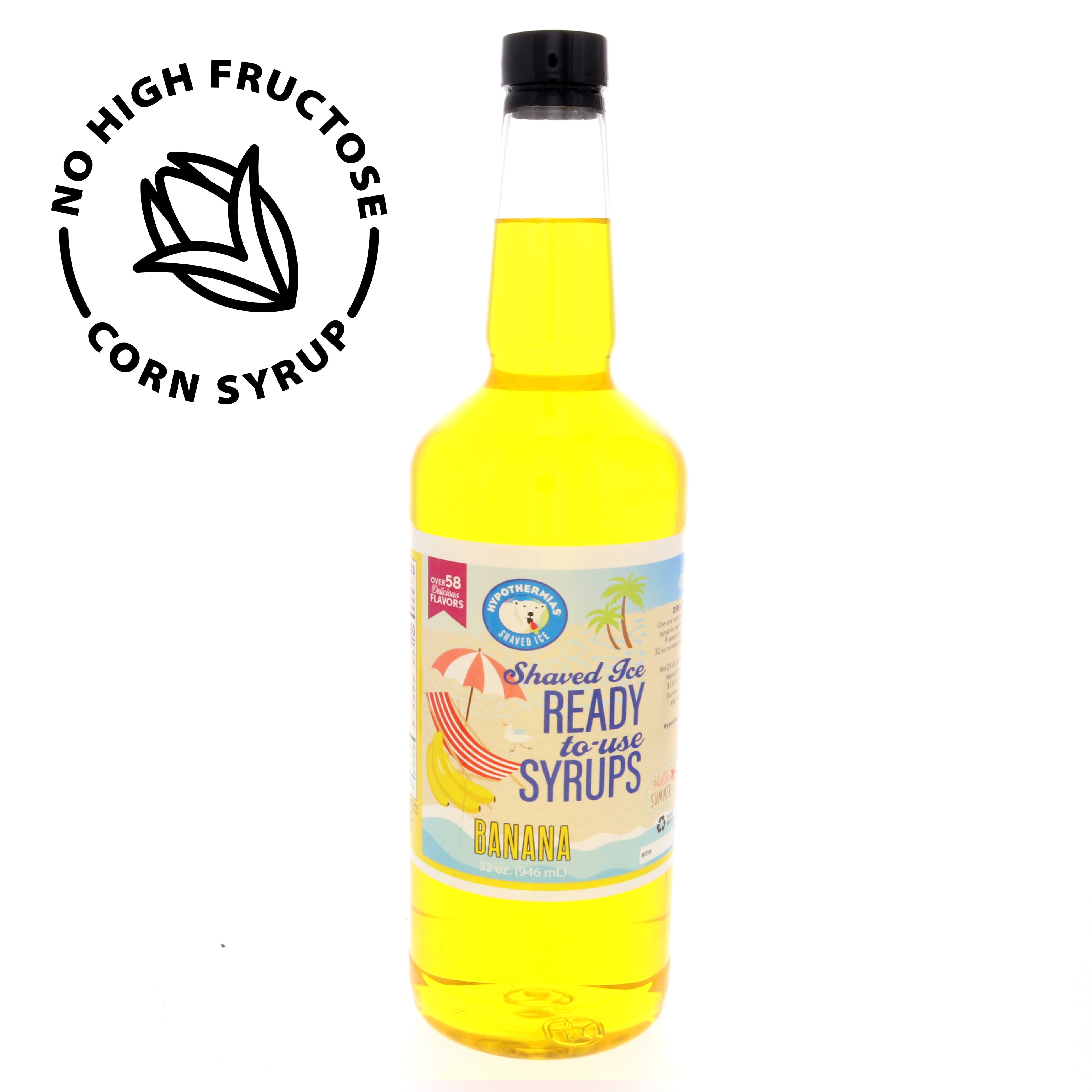 Banana Hypothermias Hawaiian Snow Cones Flavor syrups for Drinks