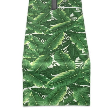 Banana Leaf Outdoor Table Runner With Zipper 14x108