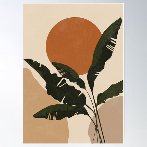 Banana Leaf Poster, 24x36 UNFRAMED
