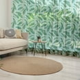 thumbnail image 1 of Banana Leaf Tulle Curtains with Rod Pocket, Hand Drawn Cartoon Style Leafage of an Exotic Fruit Tree Tropical Paradise, Sheer Drape for Wedding Party 2 Panels, 7 Sizes, Forest Green, by Ambesonne, 1 of 3