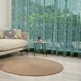 thumbnail image 1 of Banana Leaf Tulle Curtains with Rod Pocket, Hand Drawn Style Botanical Pattern Tropical Foliage in Green and Blue, Sheer Drape for Wedding Party 2 Panels, 7 Sizes, Jade Green Pale Blue, by Ambesonne, 1 of 3