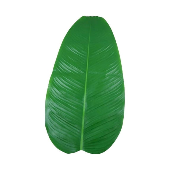 Banana Leaves for Cooking on Sale Barhoo Banana Leaf Plates 4 Pieces Simulation Banana Leaves Fashion Home Garden Accessory and Sturdy Materials Clearance Four Artificial Banana Leaves