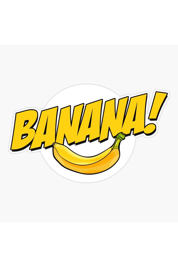 Banana Logo T Shirt Er, Phone Decal Water Bottle Stickers Car Decals, Funny Birthday Gift