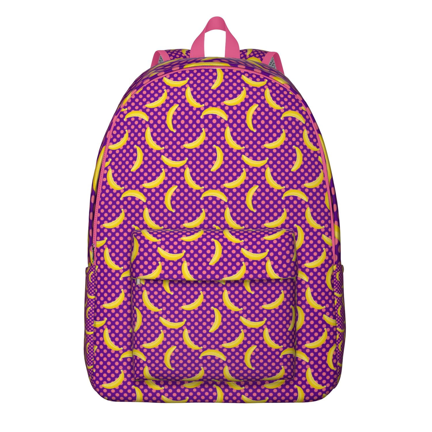 Banana Lover Backpack - Reinforced Shoulder Straps Waterproof College ...