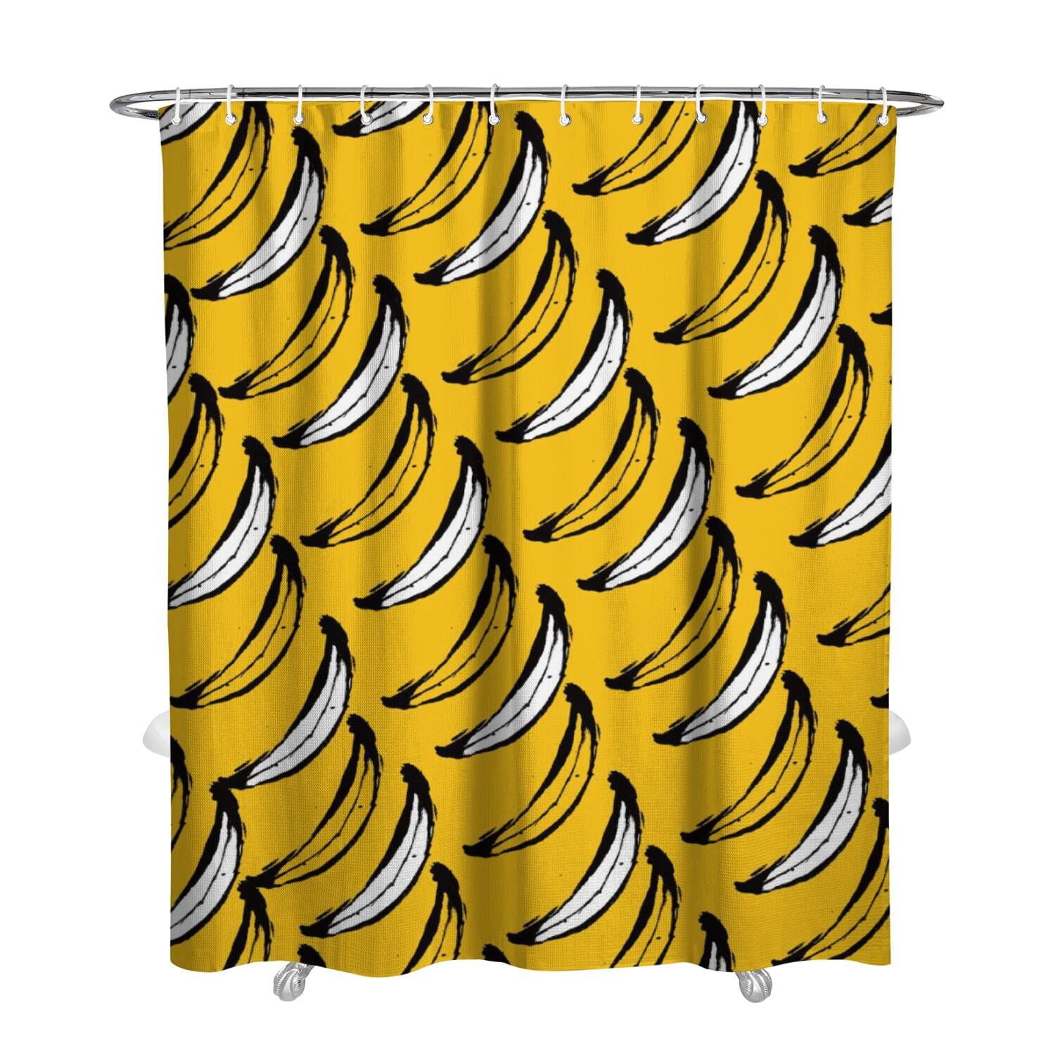 Crab Cartoon Pattern Print Bathroom Shower Curtain