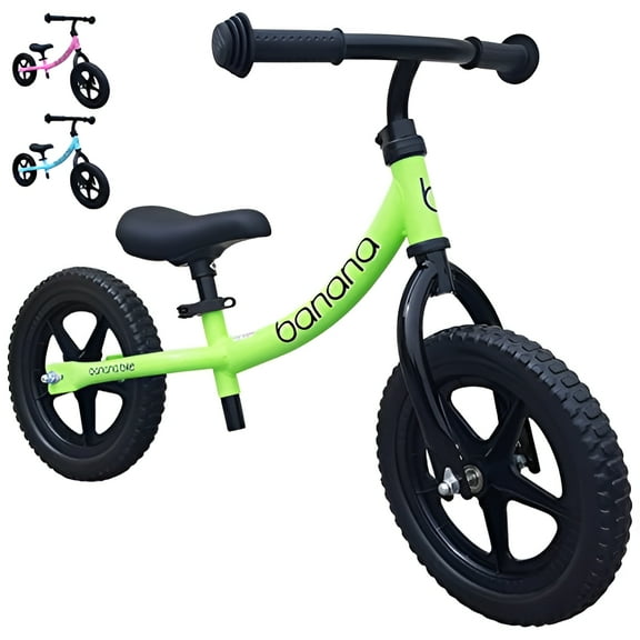 Banana Bike LT Balance Bike for Kids - Lightweight No Pedal Toddler Bike for 2-5 Year Olds - Durable Aluminium Frame, Adjustable Seat and Handlebar, and and EVA Tires