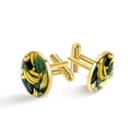 thumbnail image 1 of Banana Men's Stainless Steel Cufflink Set for Formal Attire, Made of High-Quality Material, Suitable for All Occasions., 1 of 6