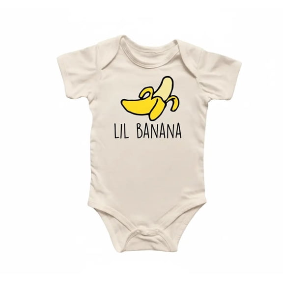 Banana Monkey Newborn Baby Bodysuit