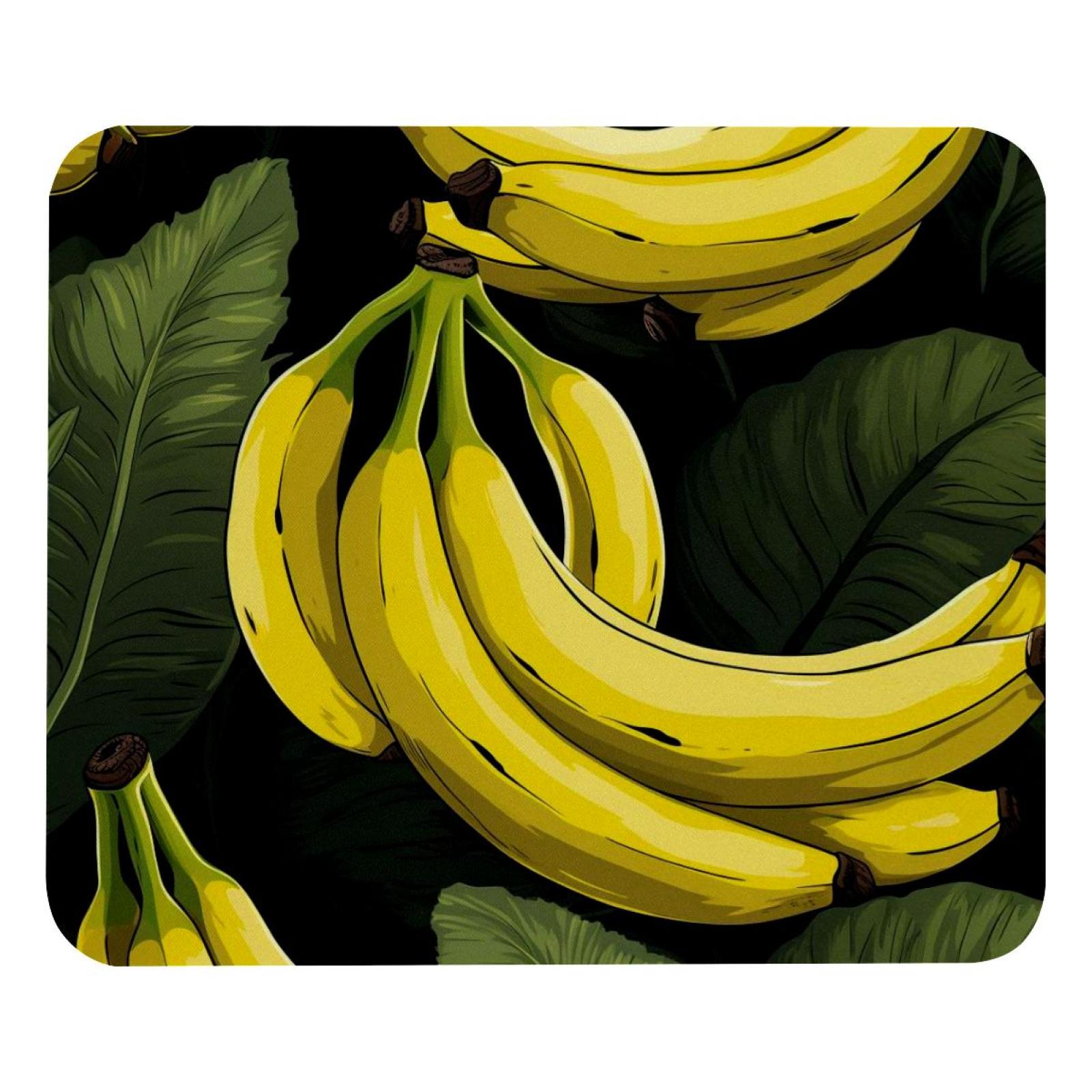 Banana NonSlip Rubber Bottom Personalized Custom Square Desk Mat