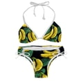 thumbnail image 1 of Banana One-Piece Swimsuit Bikini Set, Detachable Sponge, Adjustable Strap, Two-Pack, Beach Vacation Wear, 1 of 1