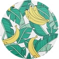 thumbnail image 1 of Banana Palm Leaf Placemats Round Table Mats Non-Slip Washable Heat Resistant Kitchen Place Mat for Home Dining Coffee Tabletop (4PCS) Home Decor, 1 of 7