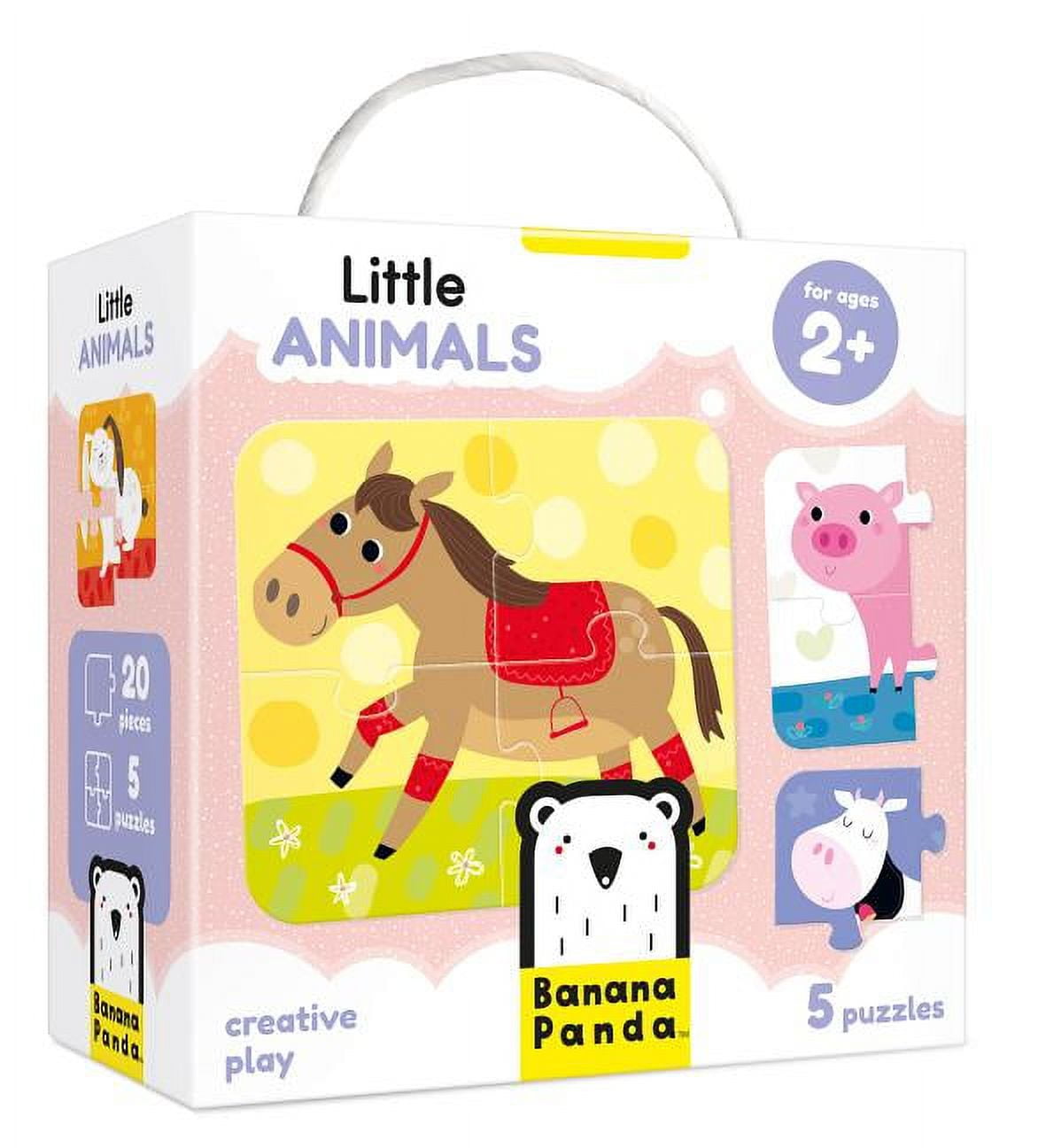 Banana Panda Animal Match Suuuper Size Puzzle - 34-Piece Giant Floor Puzzle & Matching Game For Toddlers Ages 2+