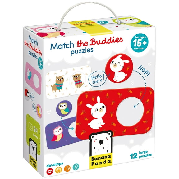 Banana Panda Match The Buddies Puzzles 15m+, puzzle for toddler