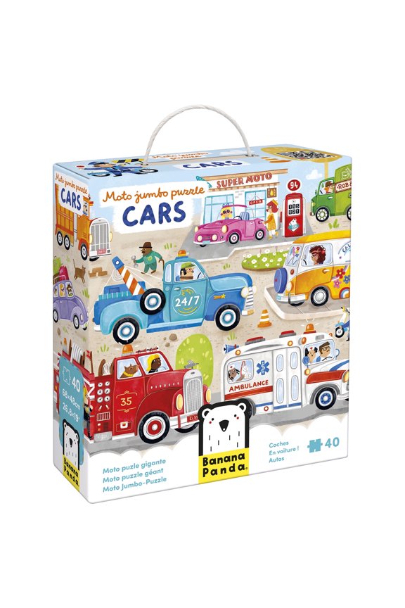Moto Jumbo Puzzle Cars, 3+ Years
