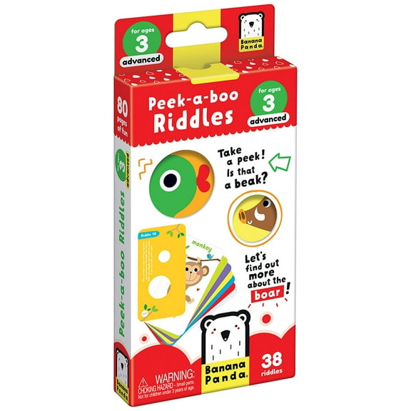 Banana Panda Peek A Boo Riddles 3 Advanced, educational riddles set for preschooler