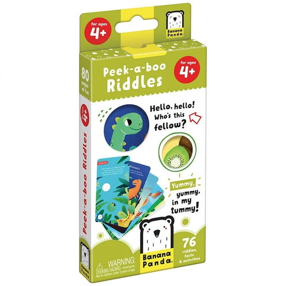 Banana Panda Peek A Boo Riddles 4+, educational riddles set for preschooler