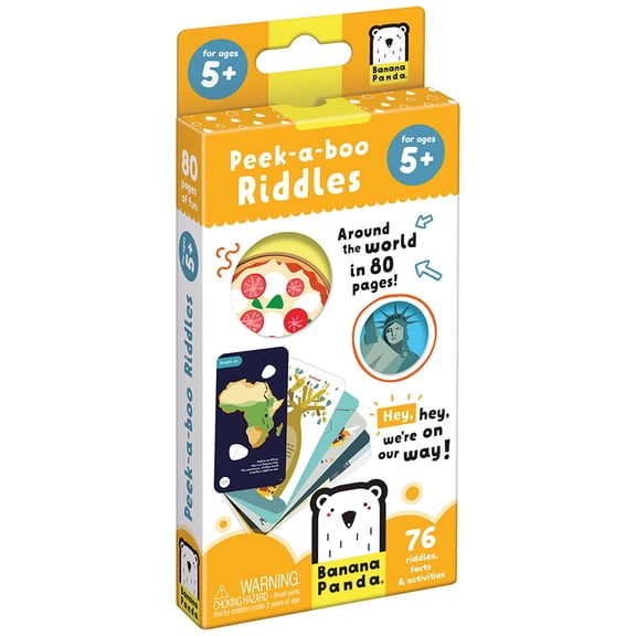 Banana Panda Peek A Boo Riddles 5+, educational riddles set for preschooler