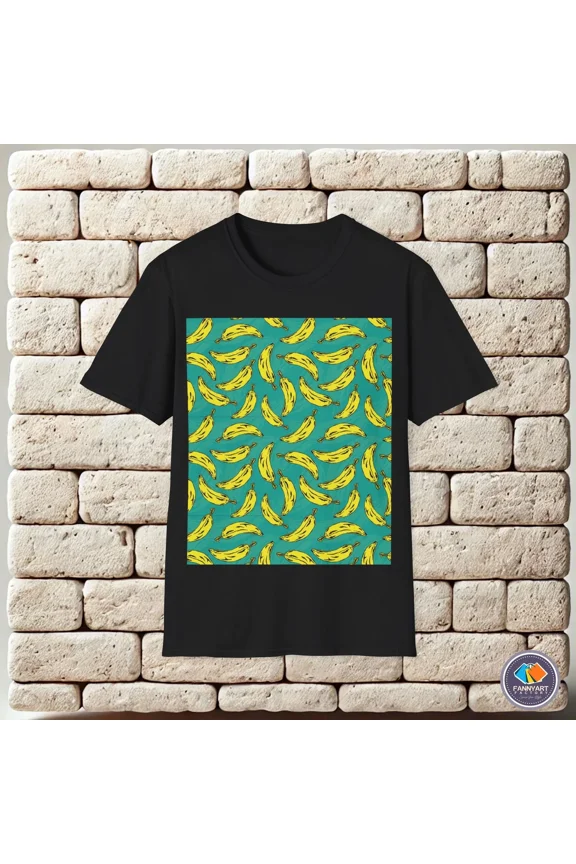 Banana Pattern Andy Warhol Pop-art Style Unisex T-Shirt