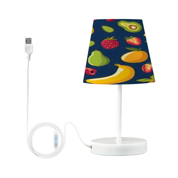 Banana Pear Strawberry Grapes Desk Lamp LED Table Nightstand Lamps with 3 Color Temperatures for Home Bedroom Living Room Decor 6x11