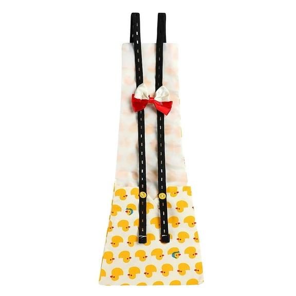 Banana Pineapple Print Duck Diaper Chicken Goose Adjustable Washable Reusable Diaper Nappy with Bow Tie for Poultry