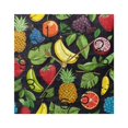 Banana Pineapple Strawberry Grape Wall Clock 7.78" NonTicking Silent