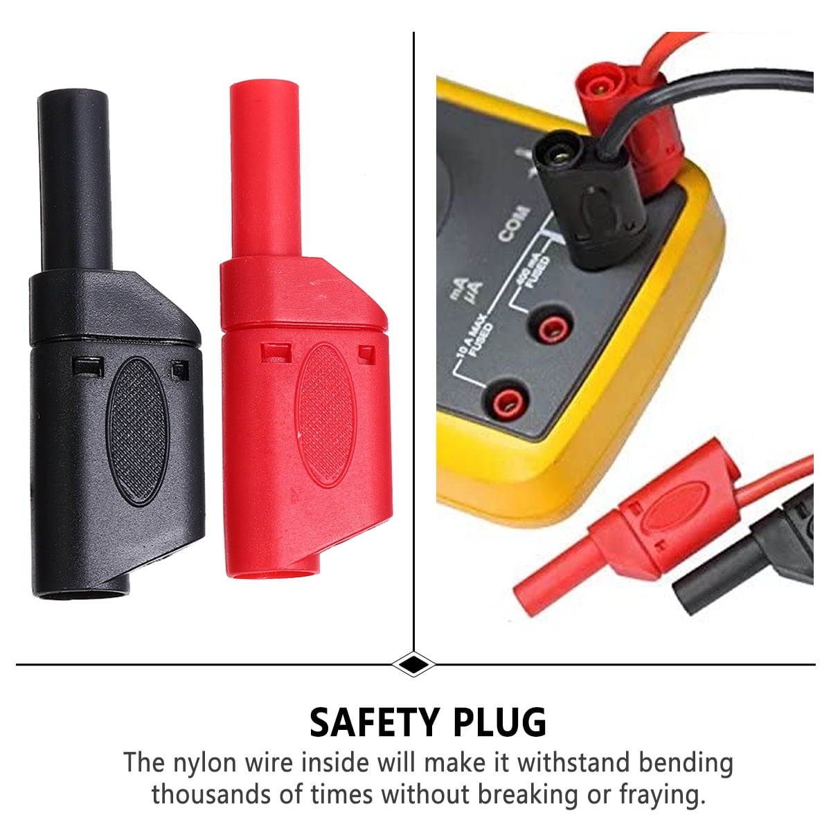 Banana Plug Connectors 10 Pcs Banana Plug Connectors Multimeter Test Leads Ends Banana Plugs