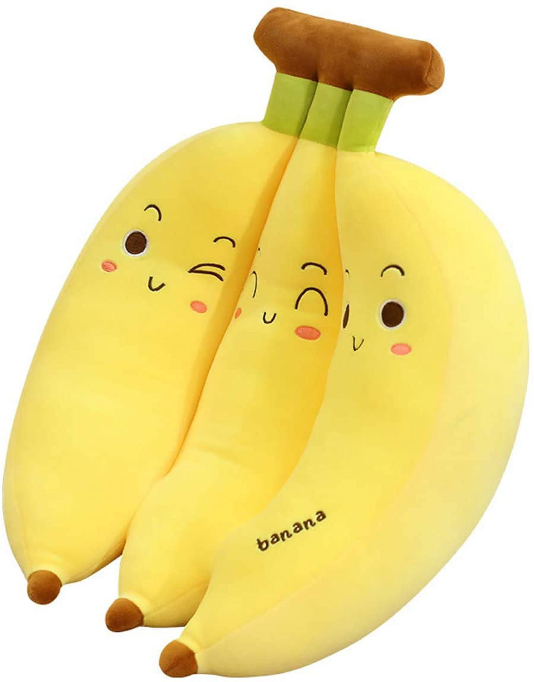 large banana Stuffed Banana Plush Fruit Plush Toys Pillows Fuzzy Pillows  Kids