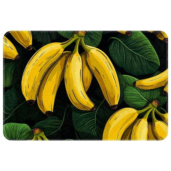 Banana Polyester Indoor Mat Non-Slip Area Rug Chair Rugs Machine Washable