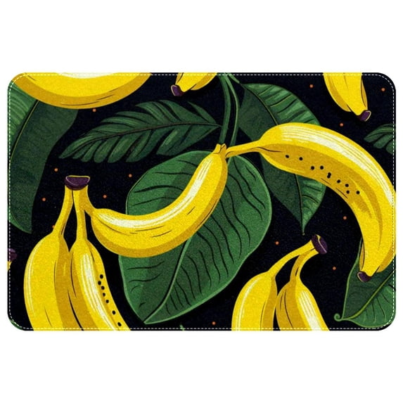 Banana Polyester Non-Slip Area Rug Floor Mats – Machine Washable Office Mat