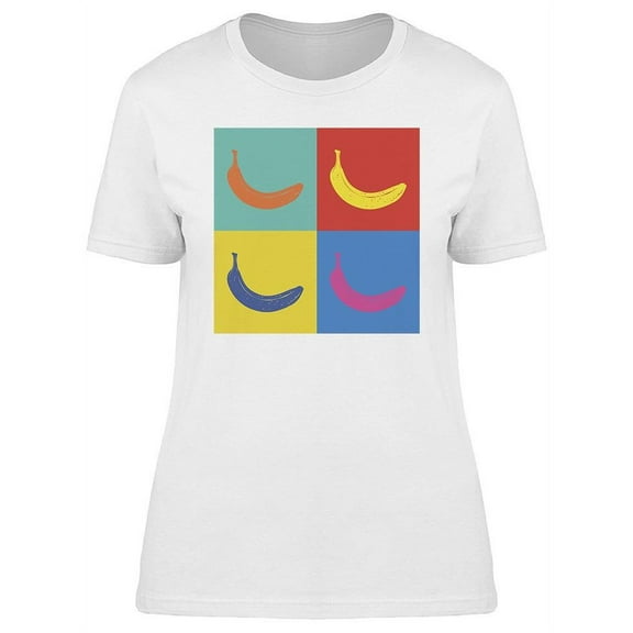 Banana Pop Art  Graphic T-Shirt Women -Image by Shutterstock, Female Small
