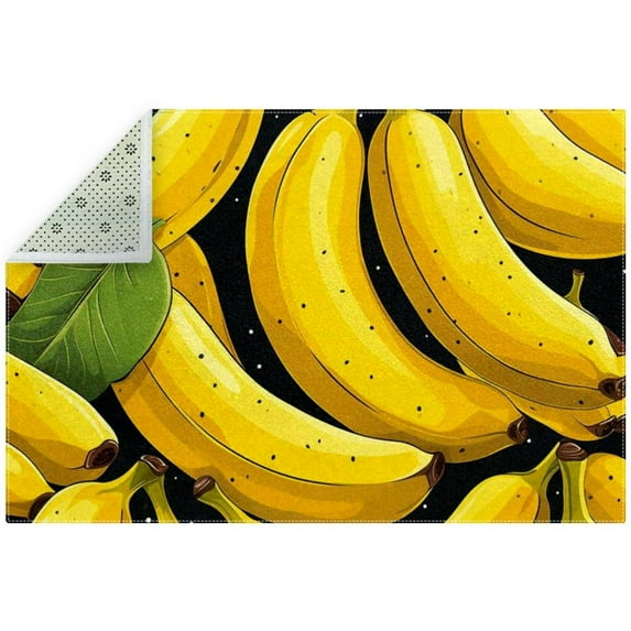 Banana Premium Polyester Chair Mat - Durable Floor Protector for Hardwood and Carpet, Right-Angle Design - Heavy Duty Office Chair Mat - Transparent, 48 x 36 inches
